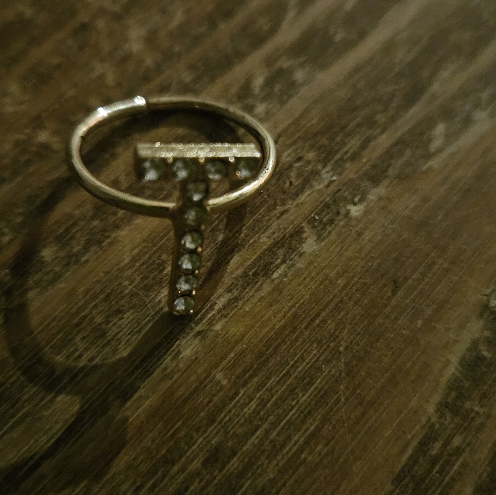 SHEIN Gold and Silver Rhinestone Ring
